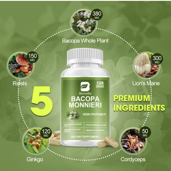 Bacopa Monnieri - 380 mg - Imagen 2
